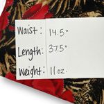 Vintage Y2K Maxi Skirt L Red Floral Tiger Animal Print Slinky Stretch Pull On Size L Photo 7