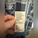 Anthropologie  Maeve Ariadne Embroidered Maxi Skirt Chambray Denim Skirt Small Photo 7