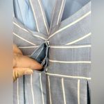 Gal Meets Glam  Samantha Striped Blue and White Dress Size 12 Photo 10