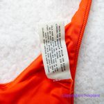 New! Zulu & Zephyr Free People Tie Curve Brief Bikini Bottoms orange red, size 6 Photo 8