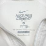 Nike Women's Fitted Pro Combat Quarter Zip White Long Sleeve Activewear Top XL Photo 2