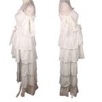 Aura High Low Eyelet Dress White Medium Bridal Shower New Photo 3