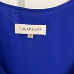 Sugar Lips Vibrant Royal Blue Flowy Top Photo 1