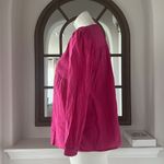 Ba&sh  ILO Hot Pink Fuchsia Embroidered Babydoll
Pullover Blouse Size M New w/Tag Photo 10