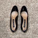 Sergio Rossi Black Patent Leather Block Heels Size 40.5 Photo 2