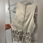 Akira NWT  satin top with rhinestone pearls Photo 5
