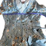 Floral Blue Kimono Dress Size XL Photo 3