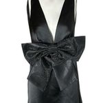 ZARA  Satin Little Black Dress with rhinestone bow Photo 0