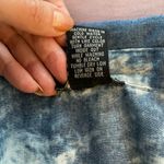 Cotton Express  tie dye chambray 100% cotton blue buttoned mini dress, size S Photo 4