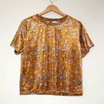 Savage x Fenty Psychedelic Velvet Sleep Top in Distorted Bloom Orange Size L Photo 0