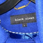 Black Rivet Blue Pea Coat / lined jacket / coat / pea coat / belted coat Photo 6