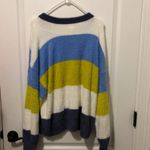 Aerie  Womens Flurry Oversized Sweater Striped Pullover Long Sleeve‎ Medium NWT Photo 5