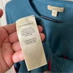 Burberry Brit Teal 100% Extra Fine Merino Wool Round Neck Sweater Womens Medium Photo 5