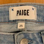 Paige Colette Crop Flare Raw Hem in Folklore Wash Jeans Size 25 Photo 1