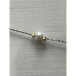 Faux Pearl Necklace Delicate‎ Minimalist Jewelry White Photo 2