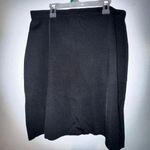 Perri NY women’s black stretchy XL midi knee length Skirt career business casual Photo 0