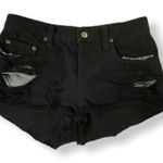 CarMar Destroyed Denim Shorts‎ Black Size 25 Photo 0