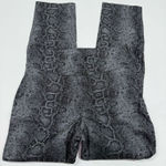 Susan Graver  Side Zip Crop Snakeskin Print Size 4 Petite Photo 0