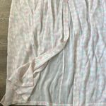ALC Frank A.L.C. Pink Pastel Water Color Silk Maxi Skirt Size 6 Photo 4