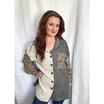 SheIn Adorable colorblock shacket Photo 3