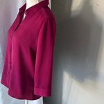 Liz Claiborne  Fuchsia Button-Down Blouse Photo 3