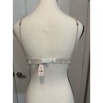 Victoria's Secret  Bralette Size M Ivory Lace Trim Wireless Deep V‎ NWT Photo 1