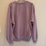 Def Leopard Lilac L/S Crew Neck Sweater Oversized Sweatshirt Size SMALL Purple Photo 2