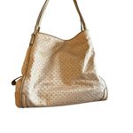 Coach Madison Op Art Phoebe Shoulder Bag Khaki Gold Hardware Photo 13
