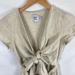 Princess Polly Linen Blend Tie Front Romper Size 2 Photo 5