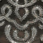 Francesca’s NWT Black Blue Embroidered Glass Beaded Sequins Sleeveless Dress Size M Photo 3