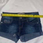 Vintage Wallflower low rise denim shorts woman’s size 1 Y2K Blue Photo 3