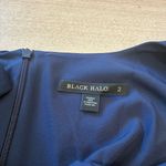 Black Halo  Classic 3/4 Sleeve Jackie O Jumpsuit Eclipse Navy Belted Size 2 Photo 7
