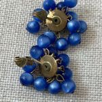 Moonlight Vintage artificial blue  rhinestone earrings Photo 1