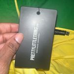 Pretty Little Thing NWT  Elegant Yellow Halter Dress size 6- Flaw Photo 10