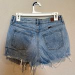 Wrangler Light Blue Distressed Jean Shorts Photo 3