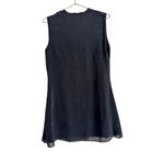 Jenni Kayne  Black 100% Silk tank top blouse Size Medium Photo 1