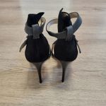 joe's jeans Laney Ankle Wrap Heels Black Suede Pumps Stiletto Pointed Toe sz 8.5 Photo 4