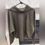 Spanx  AirEssentials Shine Half Zip Black Gold Pullover Sweatshirt Top 1X NEW Photo 5