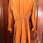 Kendall + Kylie Medium Trench Faux Suede Jacket in Burnt Orange Photo 1