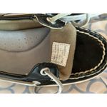Sperry  Top-Sider 5.5 M Women’s Black White Sequin Zebra Print Boat Shoes EUC Photo 2