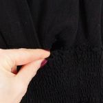 Anthropologie Womens Black Bionda Plisse Jumpsuit Size S Smocked Waist Event Photo 8