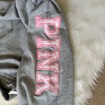 Love Shack Fancy  x PINK Wide Leg Sweatpants Gray Heather Lolipop Pink XXL Long NWT Photo 7