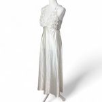 Flora Satin Midi Maxi Gown White Size M Photo 2