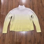 Duffy Sweater Womens Medium Yellow Ombré Boxy Cashmere Wool High Neck Jumper Photo 4
