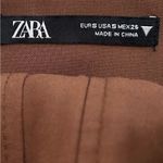 ZARA  Brown Structured Crop Tank Top Size Small Photo 2