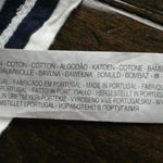 ZARA  Striped Slub Knit Tee Short Sleeves Navy Blue Photo 2