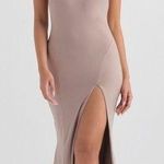 House Of CB NWOT JULIETTE MUSHROOM HALTER GOWN sz S Photo 0