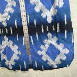 Chico's ‎ Shirt Dress Womens S Ikat Print Midi 100% Linen Long Sleeve Button Up Photo 2