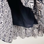 CHAPS  Women's Maxi Skirt Sz M Geometric Print Black & White Photo 10