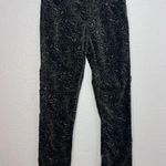 AG Adriano Goldschmied Anthropologie AG 26R High Rise Boho Black Velvet Paisley Pants Skinny Photo 2